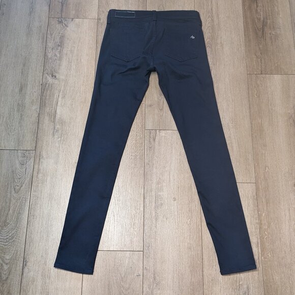 Rag & Bone Jeans Skinny Legging Womens size 27 W1503M070 Navy Sateen Stretch - Picture 8 of 10